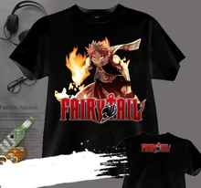 New 2017 free shipping active short hot sale anime t shirt japanese fairy tail T shirt