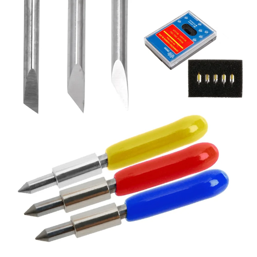 

New 5Pcs 30 45 60 Cutting Plotter Blades For Graphtec CB15U Vinyl Cutter Set