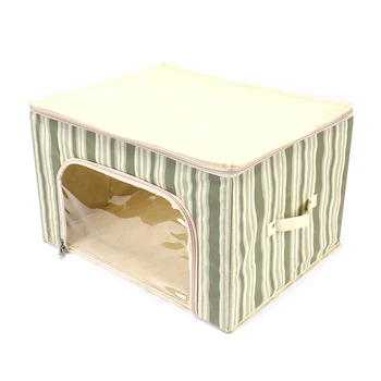 

Clothes Storage Box Non-woven Fabric Stripe Storage Bin Clutter Storage Organizer Packaging Move Artifact TAOSCIL