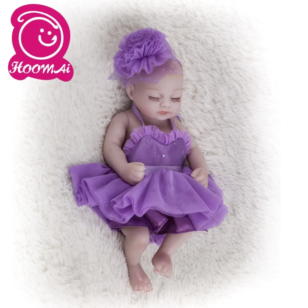 

New Design Full Silicone 10inch Miniature Preemie Newborn Baby Doll Soft Silicone Vinyl Real Touch Soft Gentle Touch Hand Made