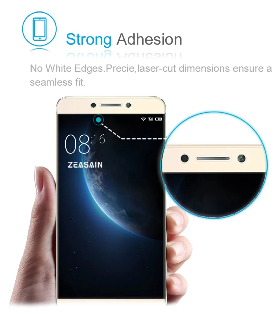 Original ZEASAIN Screen Protector For Leeco le 2 pro le2 Premium 9H Tempered Glass 2.5D 0.3mm Toughened glass Protective Film (9)