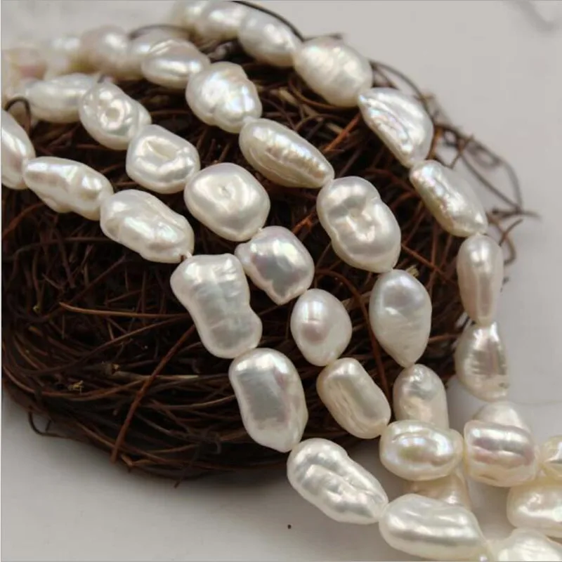 

8*11MM 34Pcs Baroque 100% AA Natural Freshwater Pearl Strand Earring Ear Charms Jewelry Loose Beads