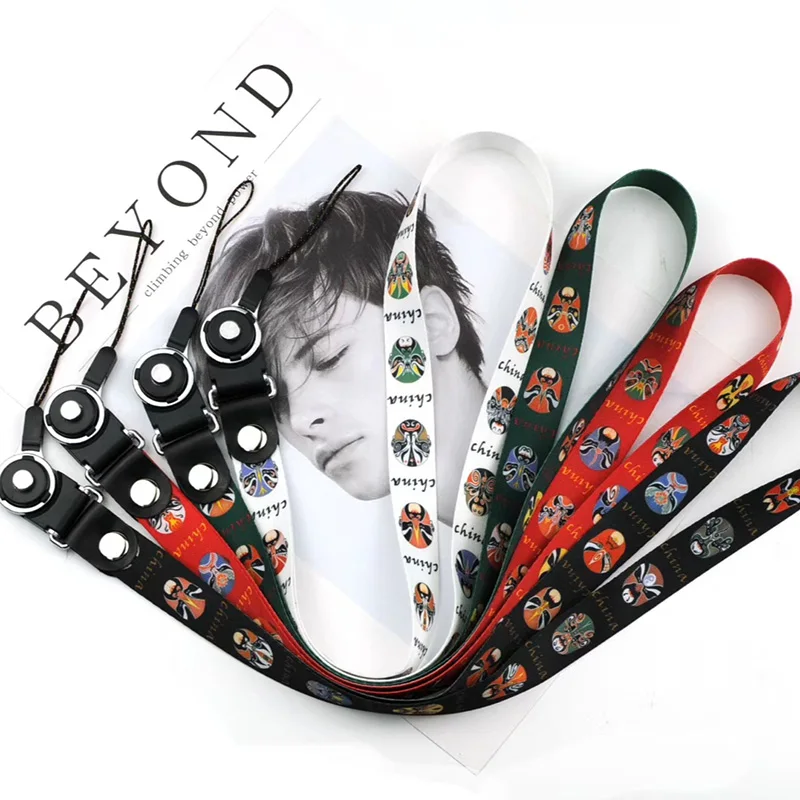 Universal Hand Wrist Opera Facial Makeup Mobile Phone Lanyard Strap Ribbon for iPhone Samsung Cellphone Accessory Keychain Cords