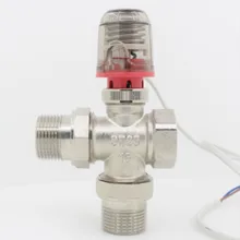 24 В 230 В без электрического теплового Привода Клапан головка для термостата коллектор подпольного отопления контроль температуры клапан DN15 DN32