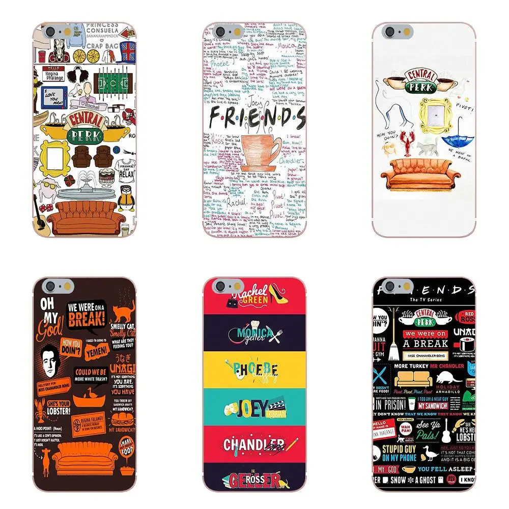 Tpwxnx с героями телесериала друзья для Apple iPhone 4 4s 5 5C 5S SE 6 S 7 8 Plus X Мягкий Силиконовый