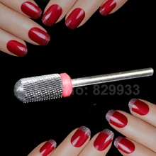 1 шт. большой ствола гладкая Топ Керамика ногтей дрель Керамика ноги немного черный тонких ногтей Burr инструмент Дизайн ногтей Salon Manicure педикюр Дрель