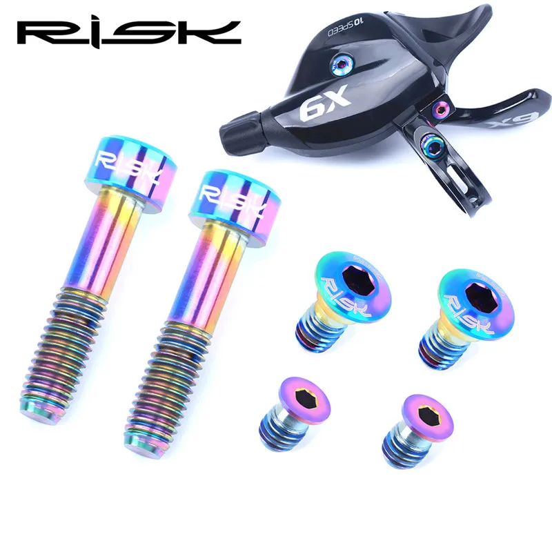 RISK Bicycle Shifter Brake Lever TC4 Titanium alloy Screw Suite For