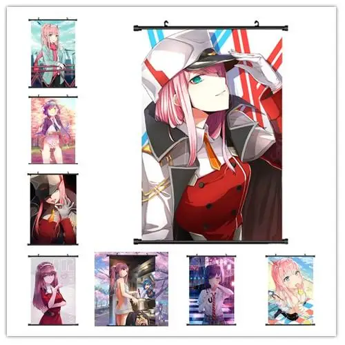 DARLLING in the FRANXX Zero Two Ichigo японского аниме домашний Декор стены прокрутки плакат 40x60 см детские подарки