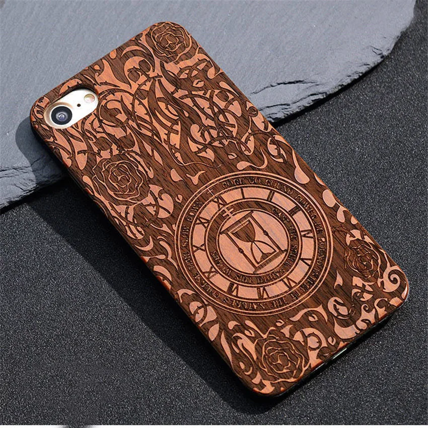 iphone 8 plus case Retro PC+Wood Skull Case for iPhone XS Max Novelty Vintage Phone Cases Cover for iPhone XS XR SE 5S 7 8 Plus 6s 6 Wooden Shell iphone 6 cardholder cases
