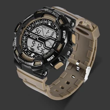 SANDA Лидирующий бренд, мужские светодиодный цифровые часы для дайвинга, плавания, спортивные часы, водонепроницаемые, для улицы, военные наручные часы, Relogio Masculino