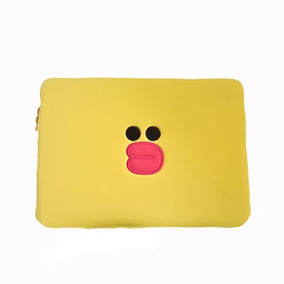 Чехол-сумка для ноутбука, планшета чехол милый костюм «бурый медведь» фетровая сумка для Apple Macbook Air Pro Retina 11 13 15 15,6 дюймов компьютер с сенсорным экраном монитора рукав сумки с карманами - Цвет: yellow duck