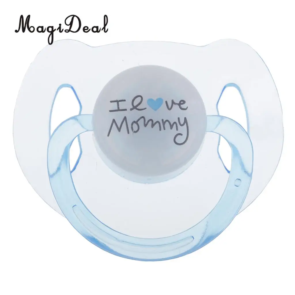 2pcs Cute Dummy Magnetic Pacifier for Reborn Baby Supplies Kids Toys Pink & Blue