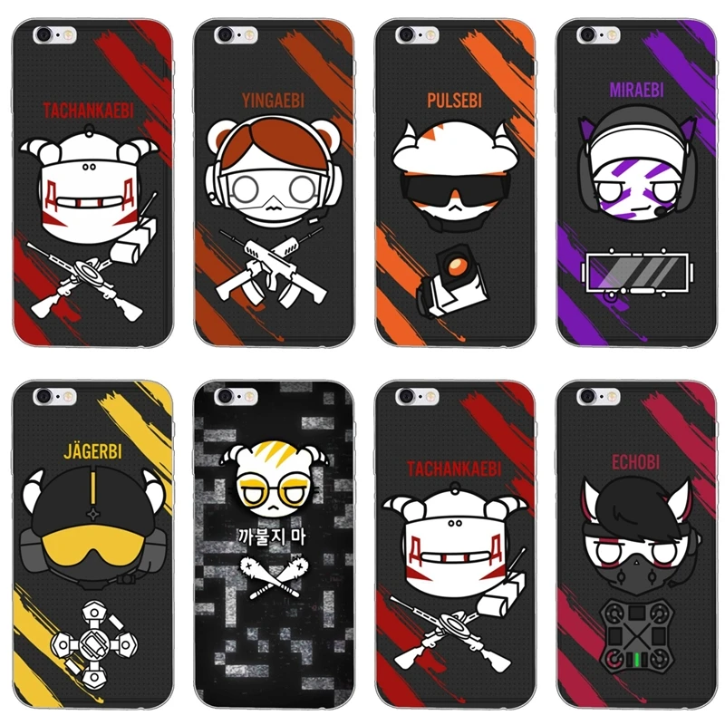 

Silicone Phone Case Rainbow Six siege cosplay For Huawei Honor 10 9 Lite 8 8C 8X 7C 7X 7A 6C pro Play 6X 6A 5A 5C 5X V8 V10