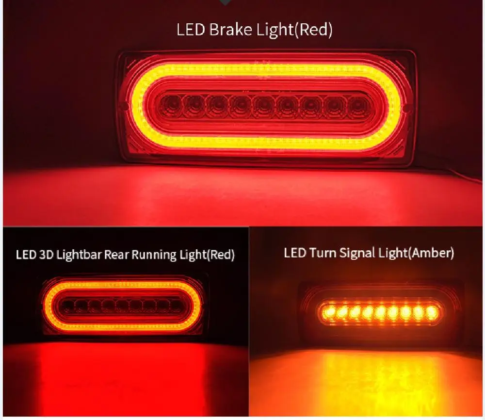  For G-CLASS W463 G500 G55 AMG G550 90-15 LED Tail Brake Turn Signal Light Lamp - 33042248752