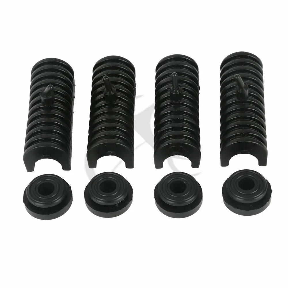 

90764-93 Rubber Grommets Support Cushion For Harley Touring FLHT Road Electra Glide Black Hard Saddle bag Bags