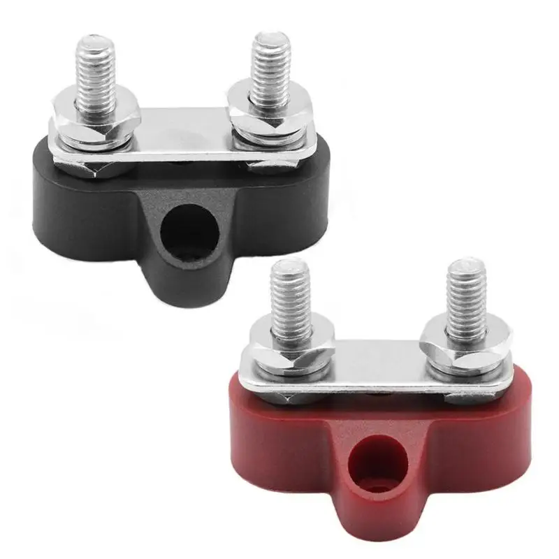 

Bus Bar Terminal Block Heavy Duty Dual M6 Positive Power Distribution Stud