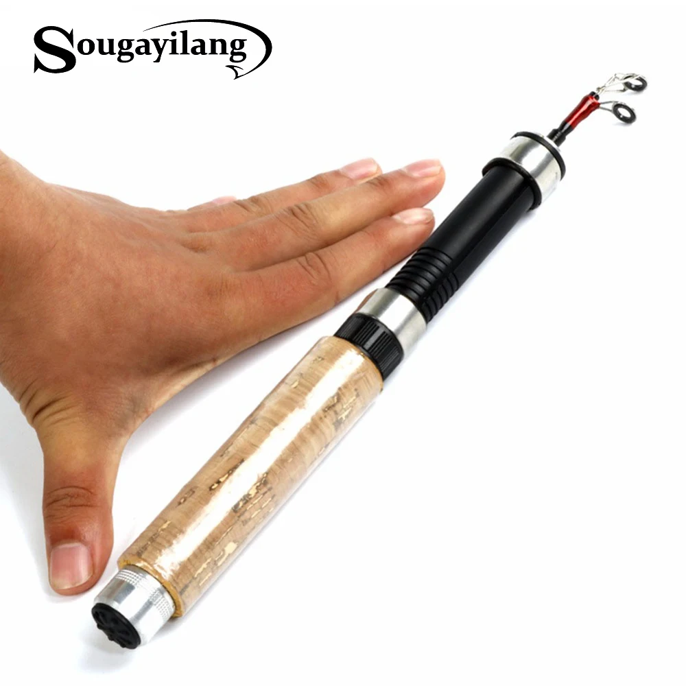 

Sougayilang 67cm Section Portable Ice Fishing Rod Mini Carbon Winter Telescopic Fish Rods With Fishing Reel Ice Fishing Tackle