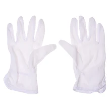 MOOL пара защитные противоскользящие белые хлопковые рабочие перчатки для вождения