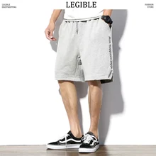 Разборчивые шорты в уличном стиле мужские летние мужские хлопковые шорты в стиле хип-хоп мужские модные высококачественные спортивные штаны для бега размера плюс