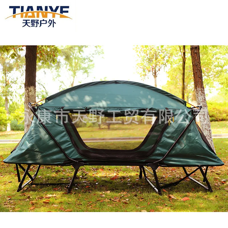 Outdoor Wandern Camping Zelt Bett Hohe Qualität Doppel-schicht Oxford Sunshelter Folding Off-Boden Zelt Kostenloser-Gebäude große Raum Outdoor Wandern Camping Zelt Bett Hohe Qualität Doppel-schicht Oxford Sunshelter Folding Off-Boden Zelt Kostenloser-Gebäude große Raum