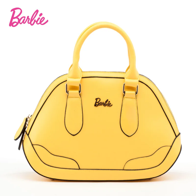 

Barbie 2017 Women's Sweet handbags simple style Totes ladies fashionable colorfully small bag yellow color