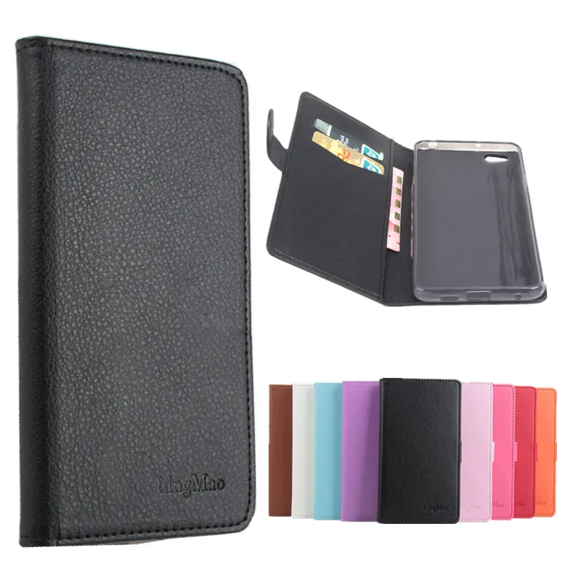 

9 colors Leather case For InFocus M680 Flip Cover housing With Card Slot for InFocus M680 Cellphone Phone Covers Cases