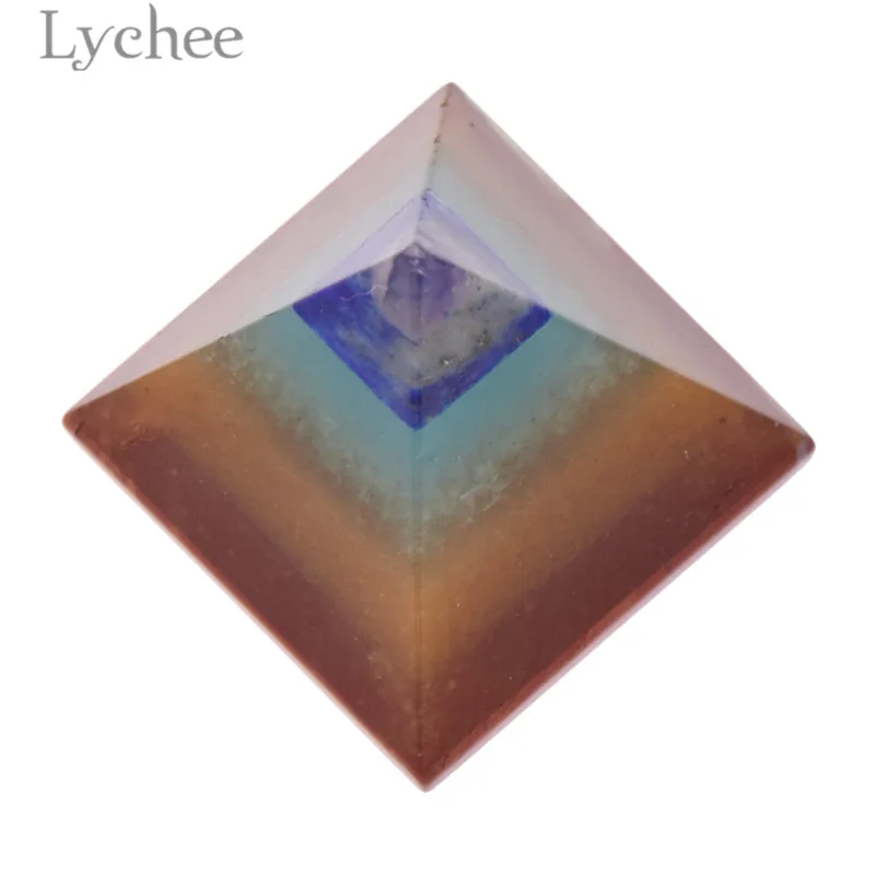 Lychee Life 1 шт. 7 чакр кристальная пирамида миниатюрная энергия миниатюрные