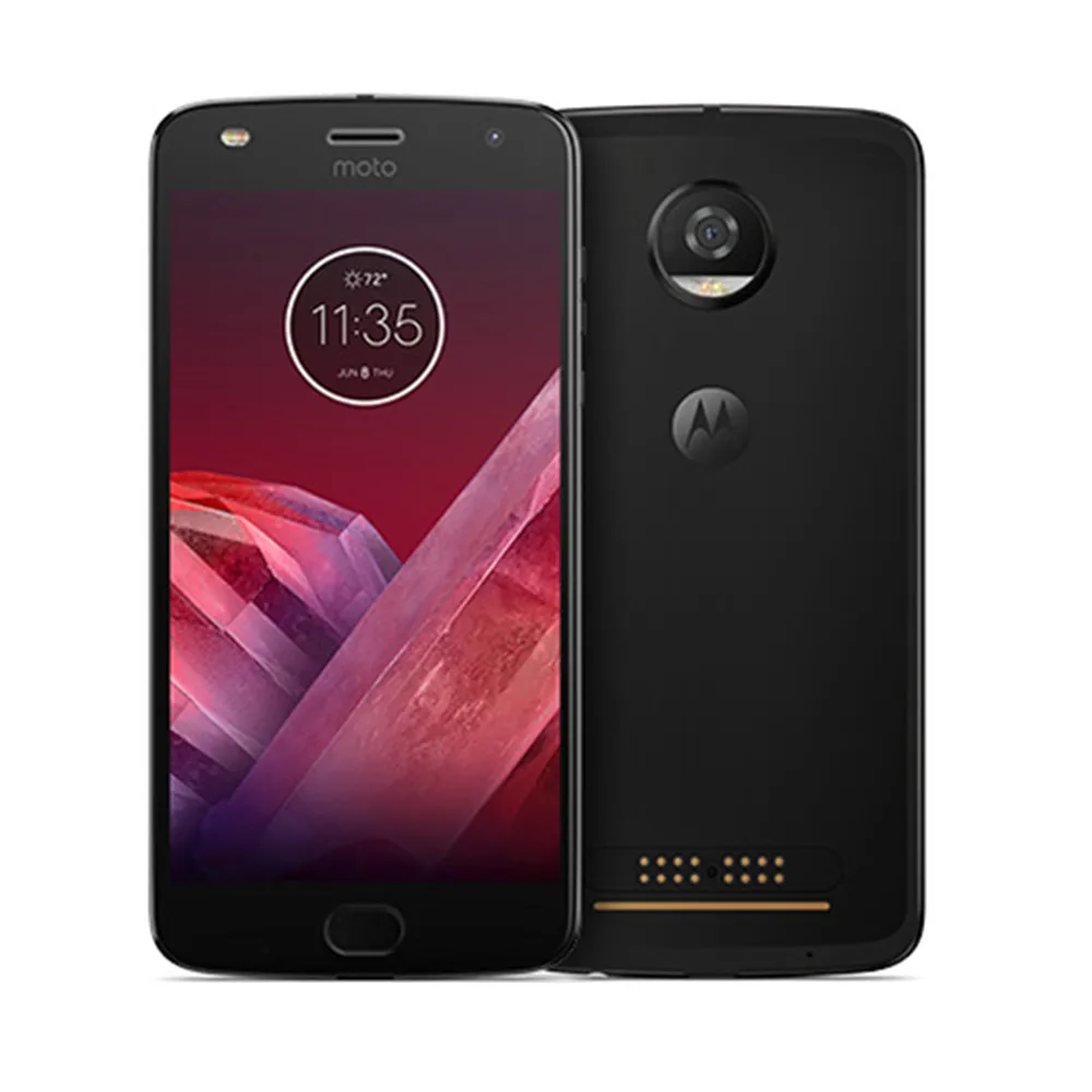 Смартфон Motorola MOTO Z2 Play 4G LTE, 4 Гб ОЗУ, 64 Гб ПЗУ, Восьмиядерный процессор 5,5 дюйма, камера 12 Мп+ 5 МП, Android 8, две sim-карты, мобильные телефоны - Цвет: Black