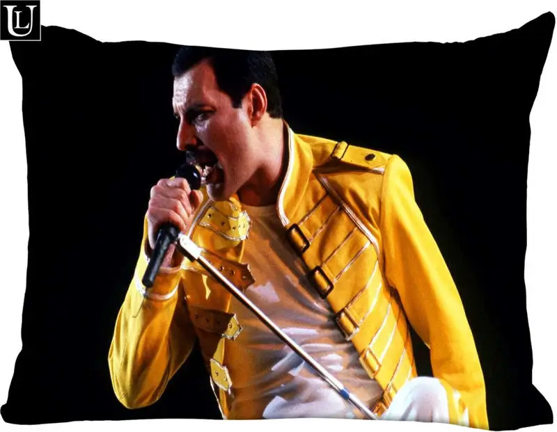 На заказ freddie mercury Прямоугольная подушка размер 45x35 см(одна сторона) печать на заказ молния полиэстер хлопок наволочка больше размер