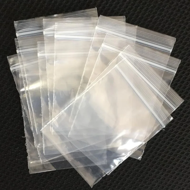 1000pcs/lot 6x8cm Small Size Transparent Plastic Bags Pouches Zipper OPP Bags For Jewelry Pouch ...