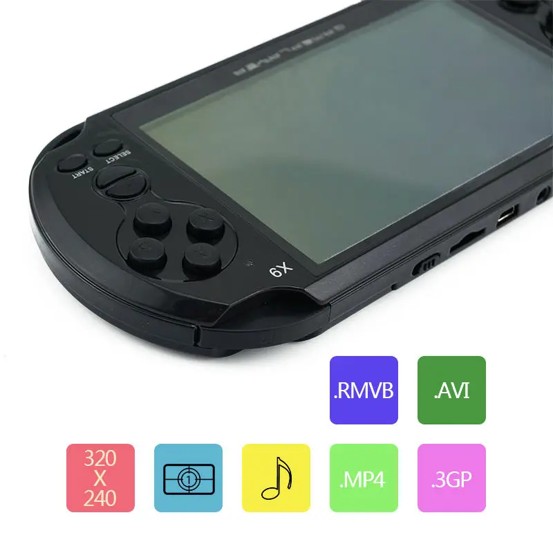 Nueva llegada 5,0 pulgadas de pantalla grande de juego portátil reproductor de TV poner con MP3/película de cámara de Video Multimedia consola de juego - 4