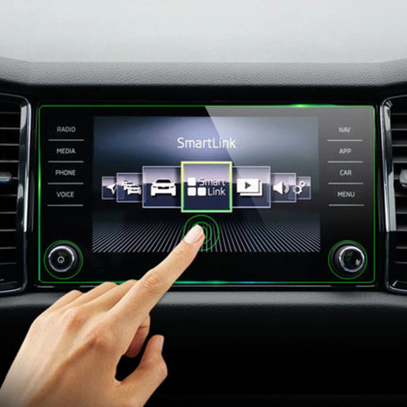 8 дюймов для Skoda Kodiaq 2017 2020 автомобильная навигация с закаленным стеклом Экран