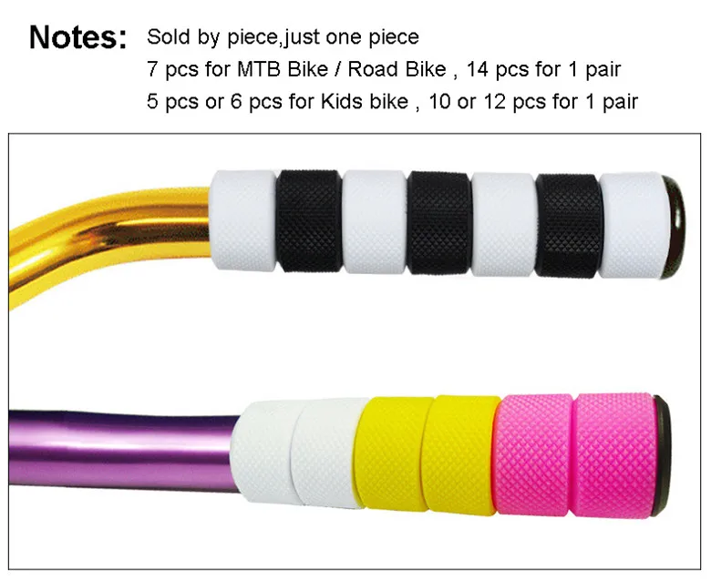 Propalm 1 шт. DIY разноцветный велосипед ручки MTB шоссейный велосипед TPR резиновая ручка Торцевая планка фиксированная велосипедная планка концы велосипедный нескользящий руль