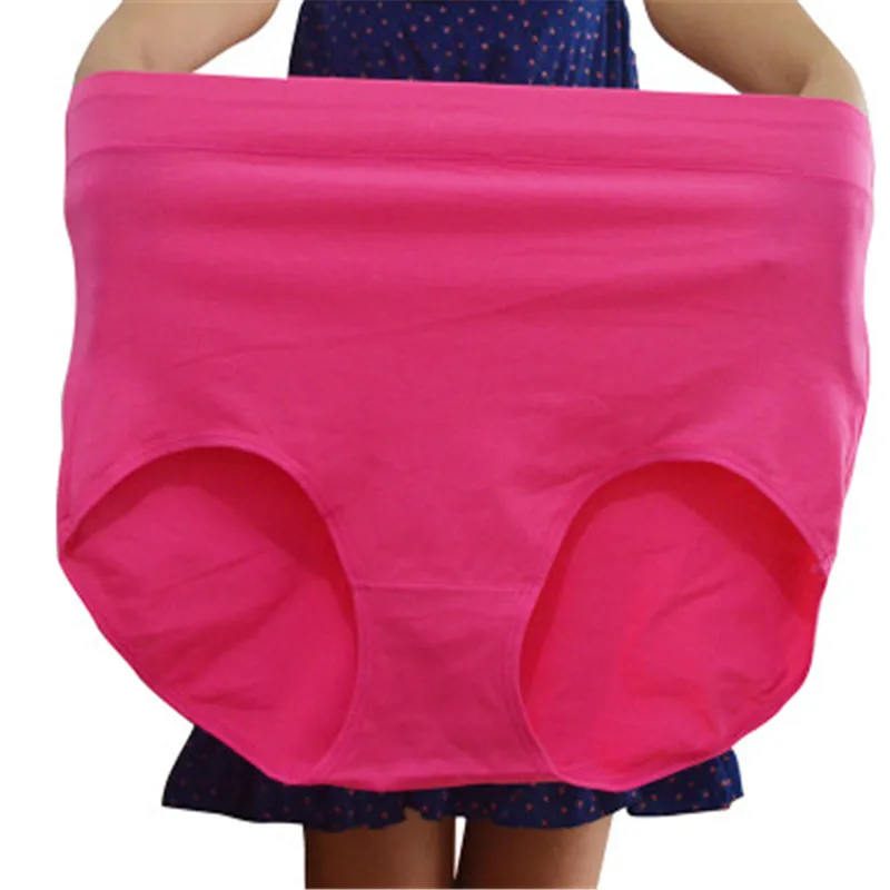 

2018 Big yards 7XL underwear Ms underwear big yards Big yards pure color women's underwear briefs breathable cotton AZ45