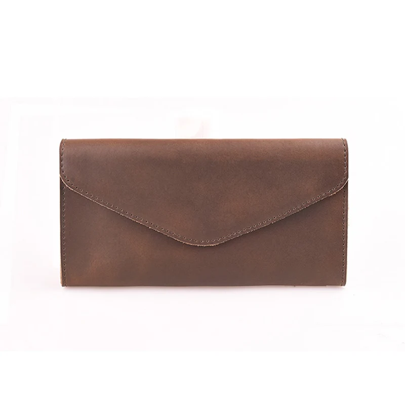 

Men Genuine Leather Credit Card Wallets Long ID Card Holders Wallet