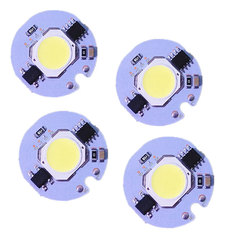 

LED White COB Chip 3W 5W 7W 9W AC 220V 110V No need driver Smart IC bulb lamp For DIY LED Floodlight Spotlight