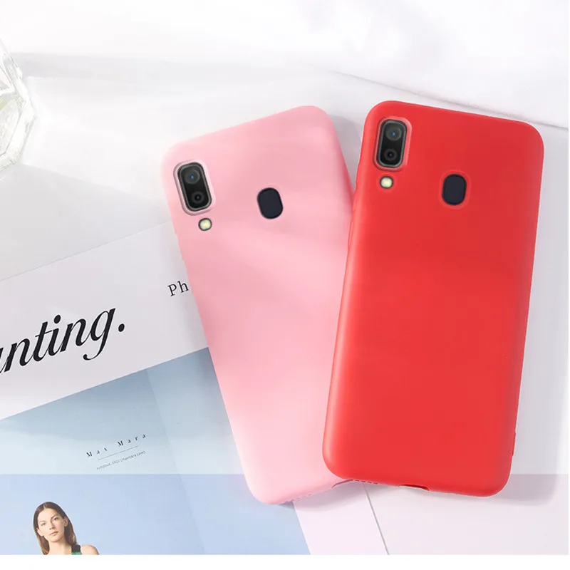 Perfect 200pcs/lot Liquid silicone Phone Case For Samsung Galaxy A10 A20 A30 A40 A50 A60 A70 A80 A90 M10 M20 M30 TPU Back Cover 7