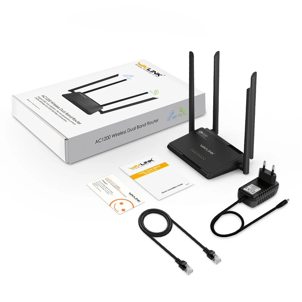 Wavlink 1200Mbs Wi-Fi ретранслятор/маршрутизатор/AP Dual Band AC1200 Wi-Fi Маршрутизатор Range Extender усилитель Wi-Fi 2,4 г/5 ГГц внешних антенн