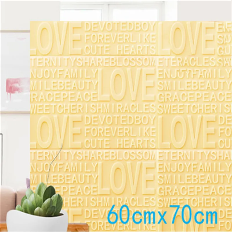 3D обои с рисунками из мультфильмов (love) наклейки на кирпичные стены Декор для