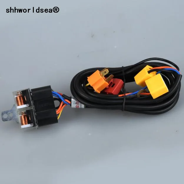 Shhworldsea H4/9003 усилитель фар кабельный провод соединитель реле патрон