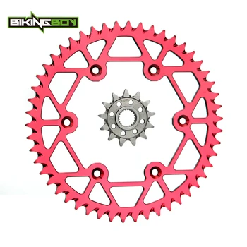 

BIKINGBOY Front 12T Rear 48T-52T Sprockets for Honda CR250R 97-07 98 99 00 01 03 04 06 CRF450R 02-17 16 14 13 12 CRF450X 05-15