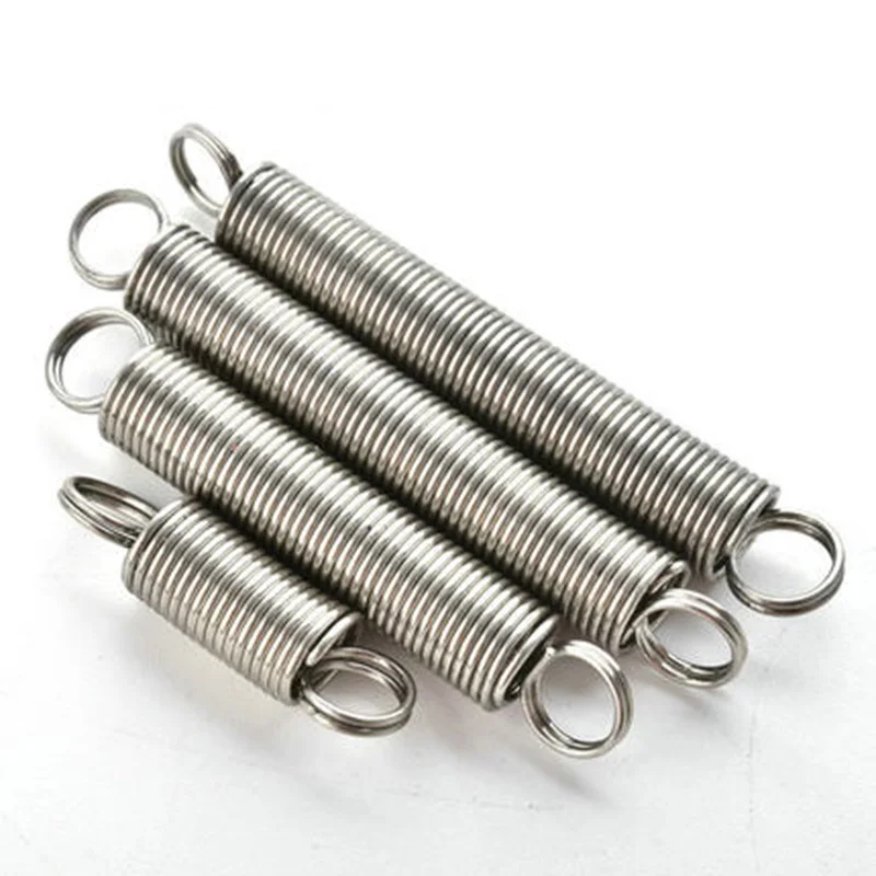 1Pcs WD 1.2mm 304 Stainless Steel Small tension springs OD 12mm Stretch pull spring line Linear Length 30mm-60mm | Обустройство дома