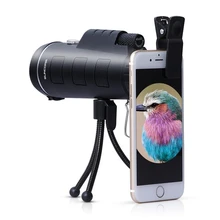 SUNCORE 40X60 Professional Telescope Long Range Zoom Hunting Monocular High Definition Camp Hiking Ultra Clear Waterproof ziyouhu 6x24 bronze collection telescope zoom hunting binoculars high definition camp hiking night vision telescope large size
