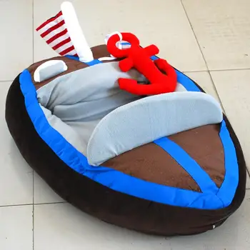 

Washable Fashion Warm Soft Dog House Pet Bed Sofas Yacht Shape Dog Cat Beds Soft Pet Mats Puppy Kennel Pet supplies