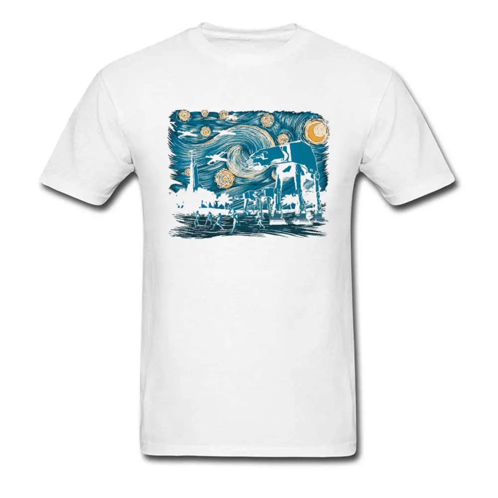 Crew Neck Starry Wars 2 Cotton Man T Shirt Funny Short Sleeve Tees On Sale Design Sweatshirts Free Shipping Starry Wars 2 white