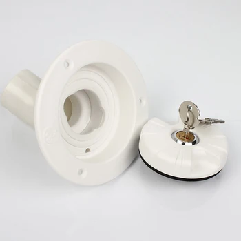 

38mm Caravan Hatch Gravity Lockable Water Inlet Fresh Water Fill Hatch Inlet Filter Trailer Tank Filter Accessories With 2 Keys