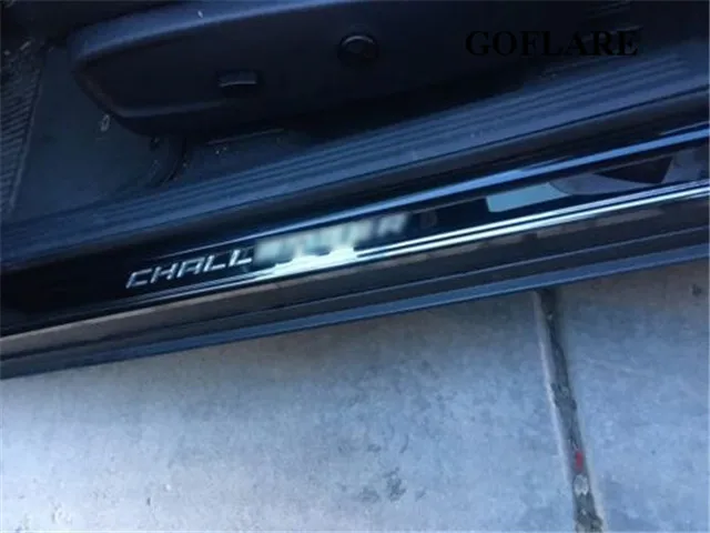 Автомобильный Стайлинг Защита порога автомобильной двери для Dodge Challenger SRT аксессуары 2008- дверные пороги Накладка пороги защита