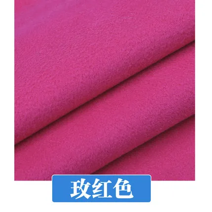 Шерстяной кашемир ткани; сезон осень-зима пальто юбки фабричная имитационная шерсть, шерстяная ткань - Цвет: rose Red