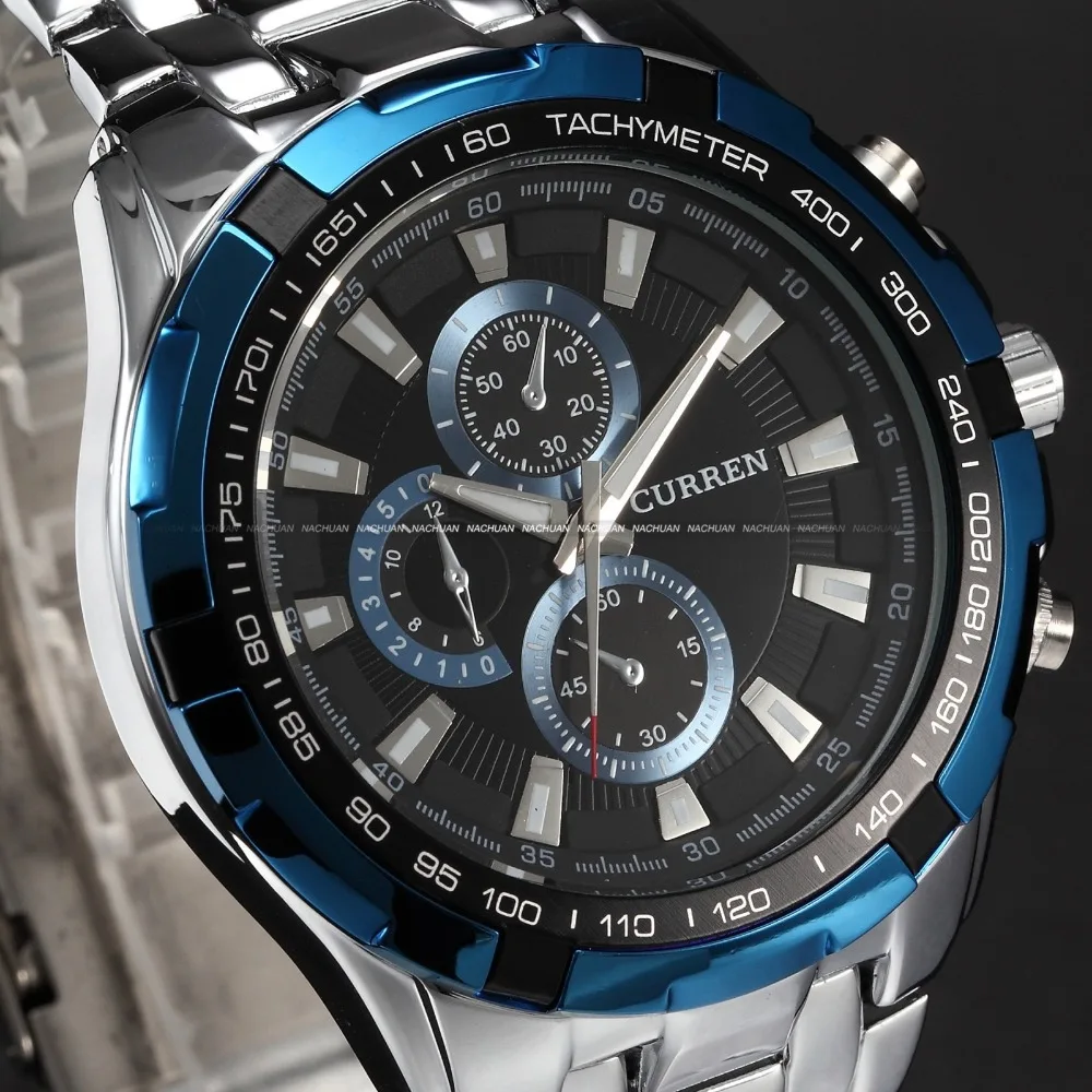 Мужские часы Топ бренд класса люкс мужские водонепроницаемые военные наручные часы полностью из нержавеющей стали Мужские кварцевые часы Relogio Masculin