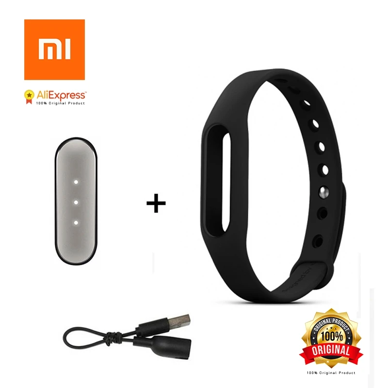 Original Xiaomi Mi Band 1S Support Heart Rate Monitor Pedometer Tracking Bluetooth 4.0 Android 4.4 iOS 7.0 Smart Wristband